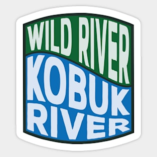 Kobuk River Wild River Wave Sticker